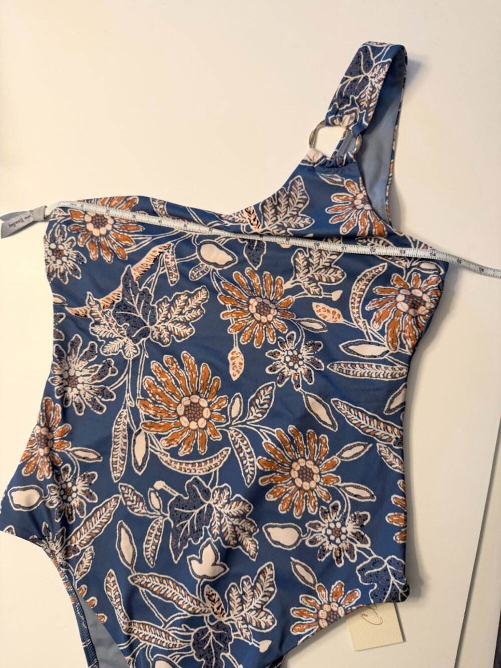 Cleobella Maya One Piece Swimsuit Magnolia Floral One Shoulder L NWT - Picture 10 of 11